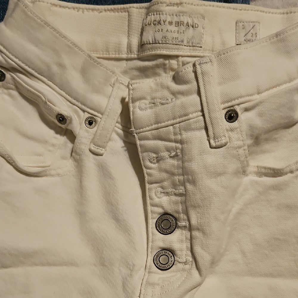 Lucky Brand Men's Cream Skinny Jeans